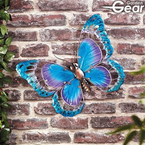 Garden Gear Metal And Glass Butterfly Wall Art Van Meuwen