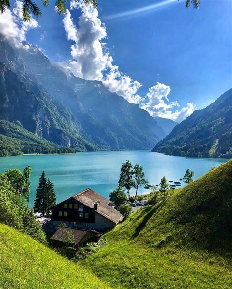 Those Lake Views Klöntal In Glarus Is Another Cool Place For Hot