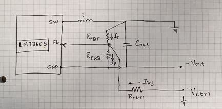 Vary The Output Voltage In An Inverting Buck Boost Topology Power