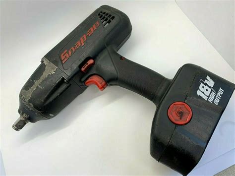 Snap On Tools 18v Cordless Impact Wrench Gun 12 Dr W Nicad Battery