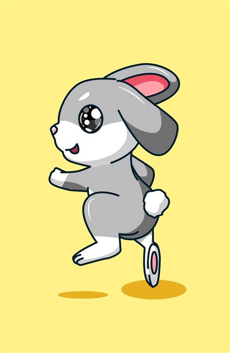 The Hopping Rabbit Illustration 2156849 Vector Art At Vecteezy