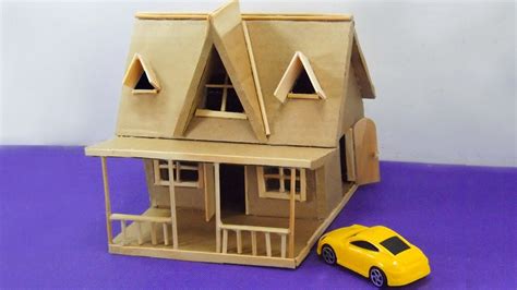How To Make A Miniature Cardboard House 23 Easy And Simple Youtube
