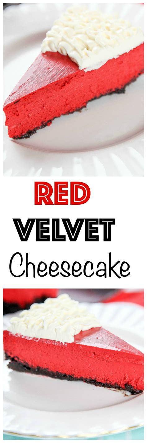 Red Velvet Oreo Cheesecake Silky Smooth Red Velvet Cheesecake Topped