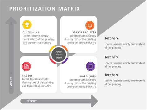 Prioritization Matrix Worksheet Powerpoint Template