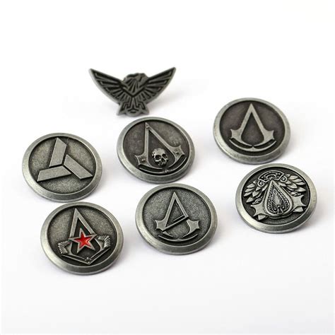 Assassin S Creed Symbol Pins Badges Videojuegos Video Juego Fondo De Anime