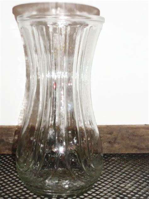 Vintage Large Hoosier Glass Vase B Vintage Clear Glass Etsy