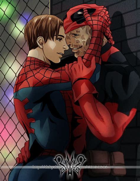 Marvel Universe Wade Wilson X Peter Parker Spideypool Spideypool