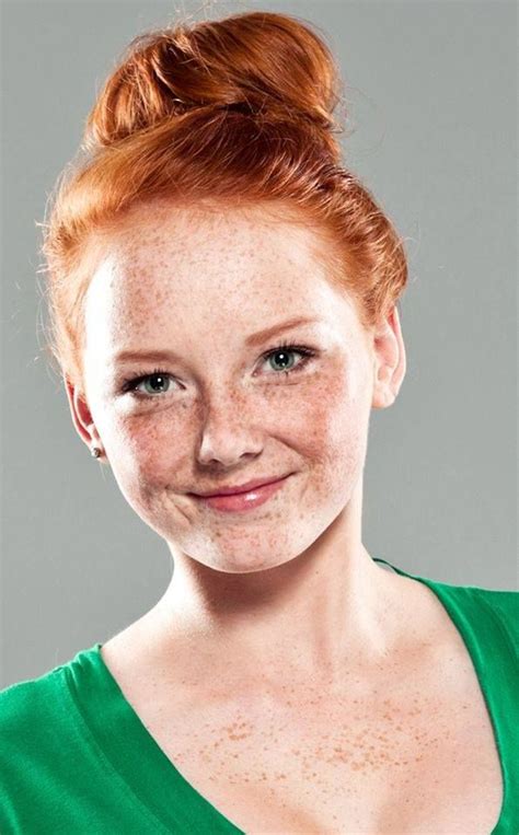 Red Hair Beauty With Freckles