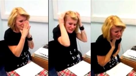 Watch Deaf Woman Reacts To First Time Hearing Video
