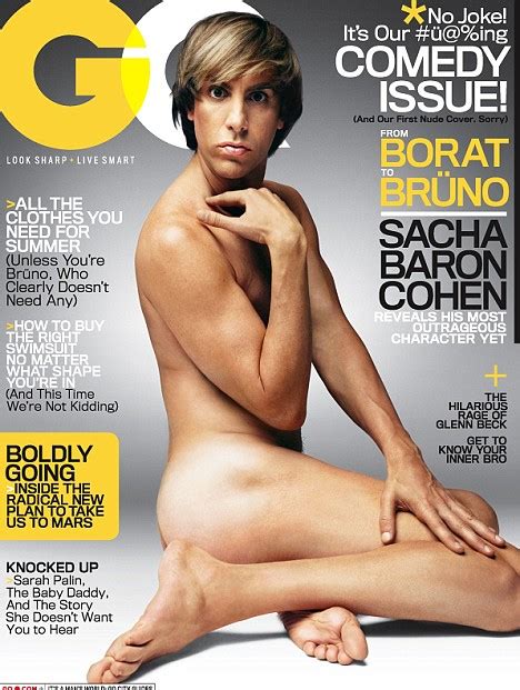 Sacha Baron Cohen Goes Naked And Ditches His Body Hair For Magazine