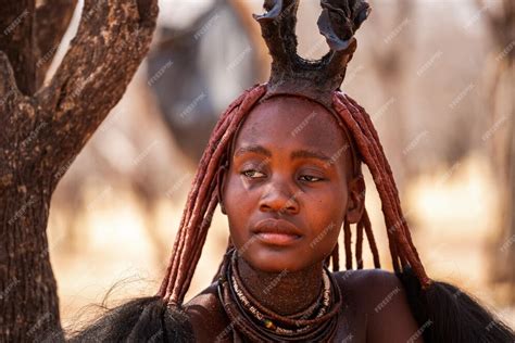 Premium Photo Portrait Of A Woman From The Himba Tribe Namibia