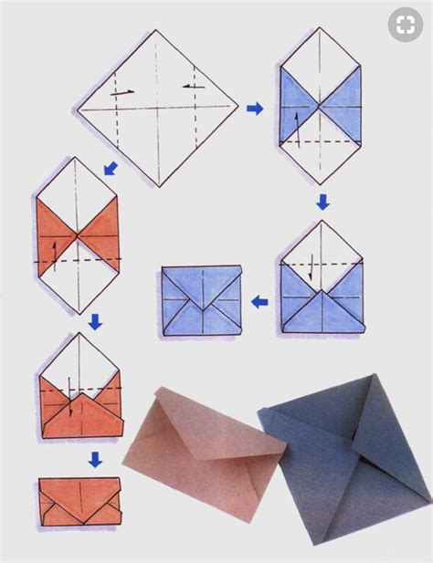 Envelope Carta Diagramas De Origami Envelope Origami Projeto Origami
