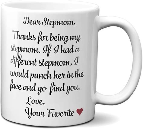 Stepmom Ts From Daughter Son Funny Stepmother Coffee Mug Gag Novelty Tea Cup