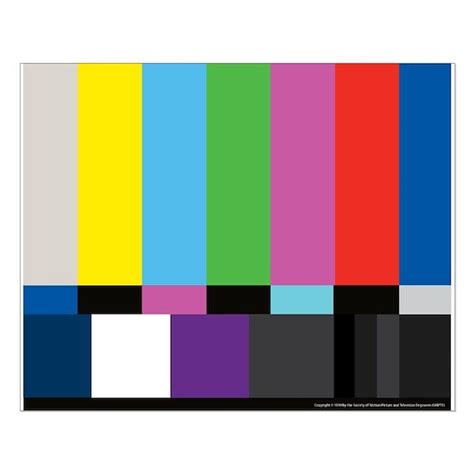 Smpte Standard Definition Television Color Bars Eg By Smpte Official