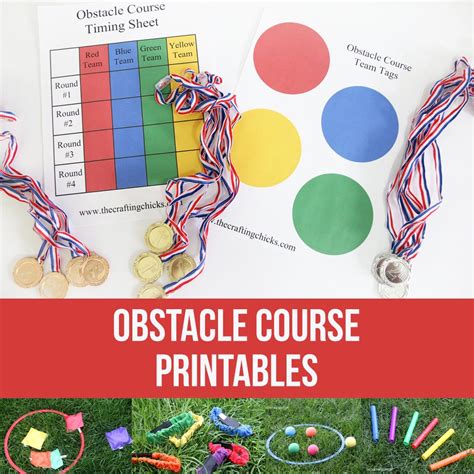 Obstacle Course Free Printables The Crafting Chicks