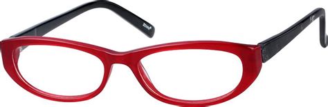 red acetate full rim frame 6625 zenni optical eyeglasses