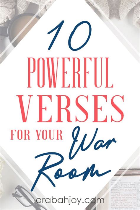 10 Powerful Scriptures For War Room Prayers Free Printable