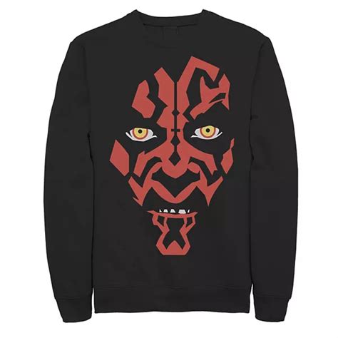Mens Star Wars Darth Maul Hooded Face Creeping Sweatshirt
