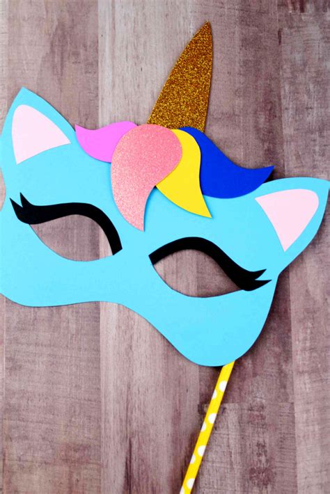 Unicorn Mask Craft Printable Colouring Sheet Mask Frugal Mom Eh