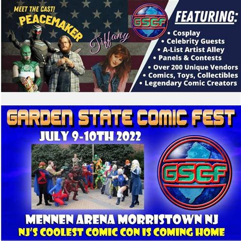 Garden State Comic Fest Gscf At Mennen Arena Morristown New Jersey