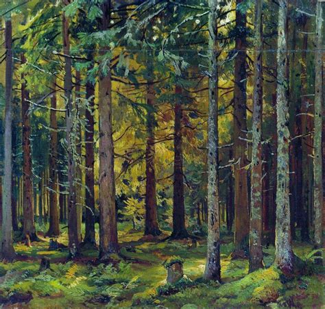 Fir Forest Shishkin Oil Painting Reproduction China Oil Painting