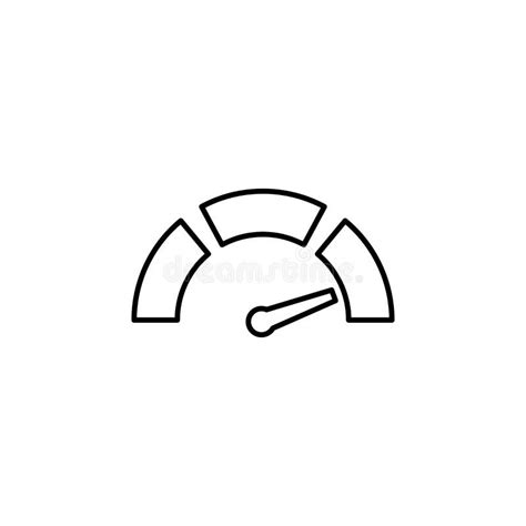 High Speed On The Speedometer Icon Element Of Speed For Mobile Concept