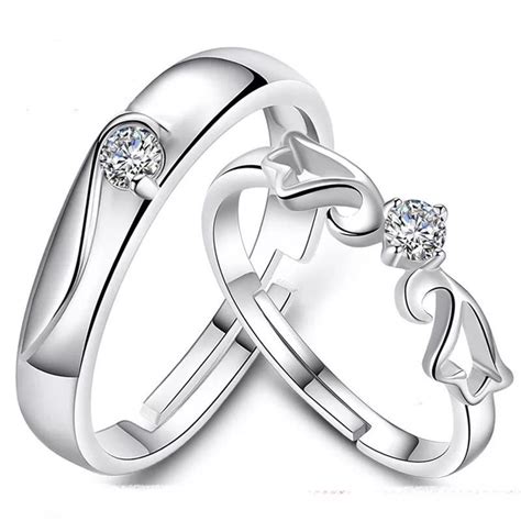 Our web platform is not limited to silver rings mentioned above. MFJewelry #5 92.5 Sterling Silver Adjustable Couple Ring ...