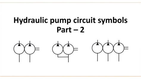 Hydraulic Pump Circuit Symbols Part 2 Youtube