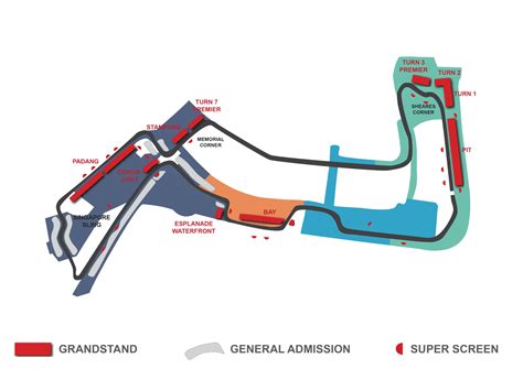 F1 Singapore Track Map