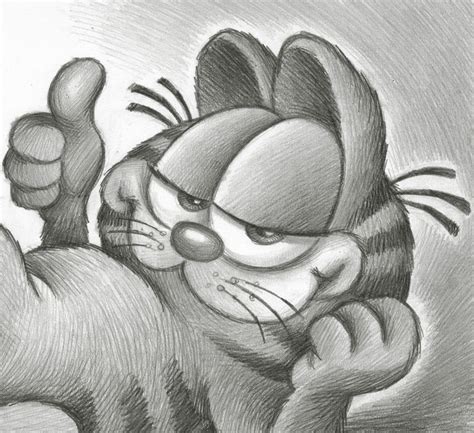 Garfield By Joan Vizcarra Original Pencil Drawing Catawiki