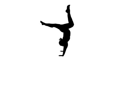 Gymnast Silhouette Gymnastics Sticker By Katydid2002