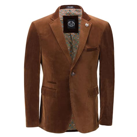 Mens Soft Corduroy Blazer Coat Vintage Retro Tailored Suit Jacket