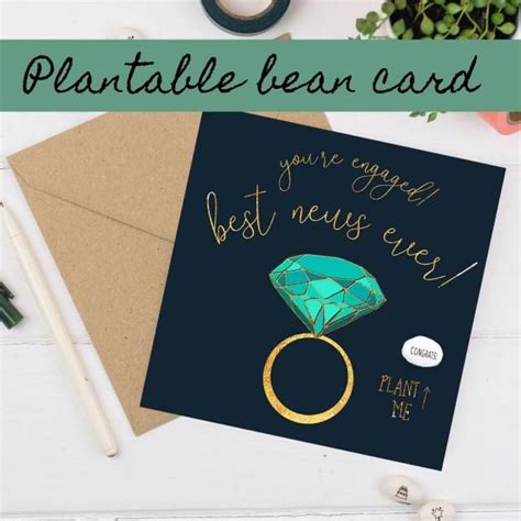 Handmade Engagement Card Youre Engaged Card Congratulations Card