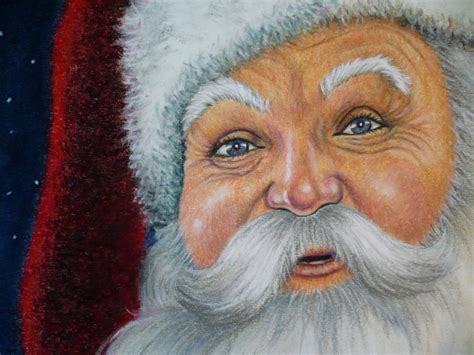 Santa Claus Portraits Mary Clares Artwork