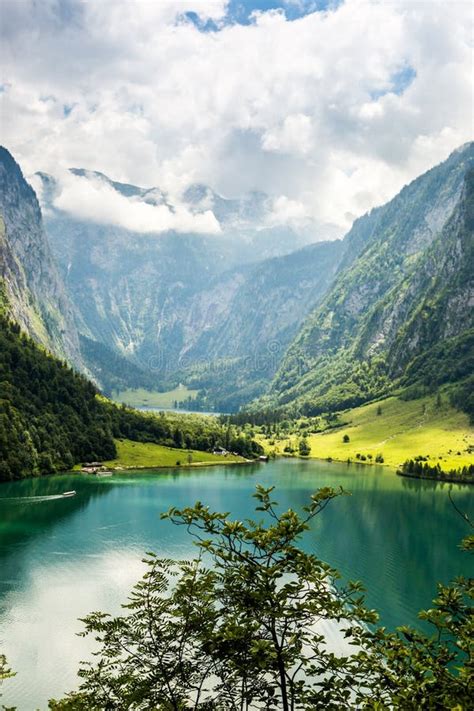 Konigssee Lake Known As Germany S Deepest And Cleanest Lake Stock