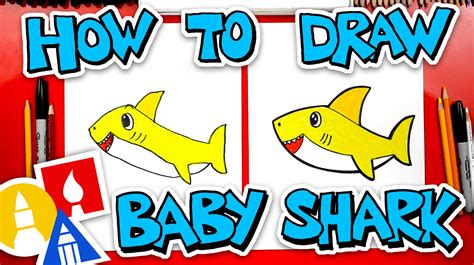 How To Draw Baby Shark Art For Kids Hub