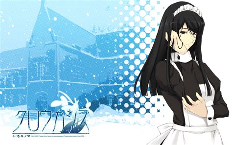 Wallpaper Illustration Anime Brunette Cartoon Maid Innocent Grey