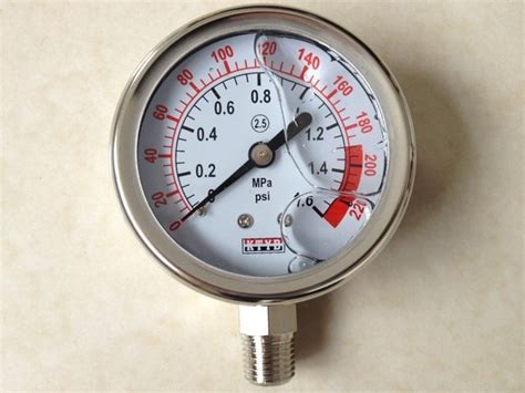 Stainless Steel Manometer Pressure Gauge Meter 25 Dia 0 16mpa 0