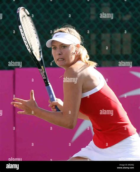 tennis maria sharapova russia beat tsipora obziler israel in a federation cup match 6 0 6 4