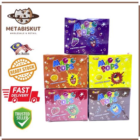 Magic Pops Popping Candy 55g X 40pcs 5 Flavourshalal Shopee Malaysia