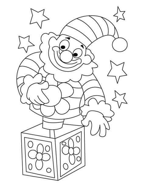You can use this picture for backgrounds on personal computer with best. Funny Clown Jack In The Box Coloring Page : Coloring Sky