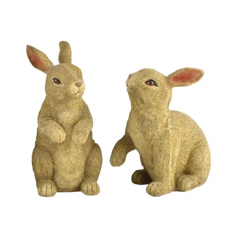S2 Traditional Popular Design Resin Rabbit Statues Bunny Figurine Ennas