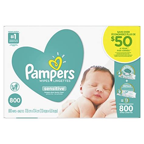 Pampers Sensitive Baby Wipes 800 Ct Pricepulse