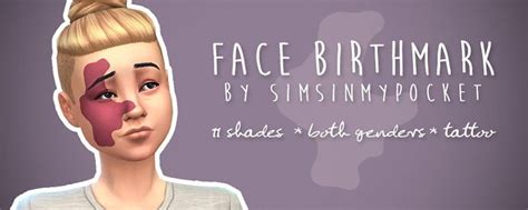 Sims 4 Cc Skin Sims Cc New Face Face And Body Port Wine Stain