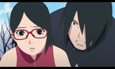 Sasuke Protecting His Daughter From Shins Attack Anime Manga