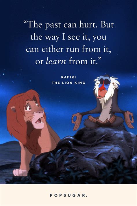 Lion King The Past Can Hurt Quote Rafiki Art Etsy Anyway No