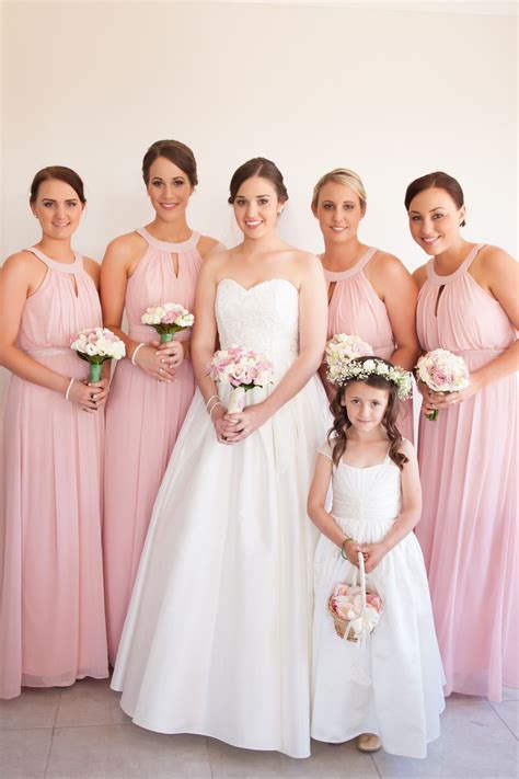 How To Match Bridesmaids Dresses With Your Wedding Gown Articles Bridesmaid Wedding Gowns