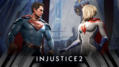 Injustice 2 Superman Vs Power Girl Very Hard Youtube