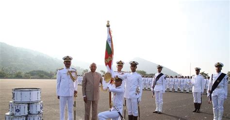 Indian Naval Academy Awarded Presidents Colour In Kerala