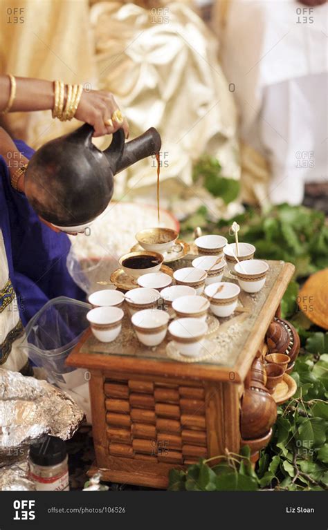 Coffee Ceremony On A Traditional Eritrean Wedding Stock Photo Offset